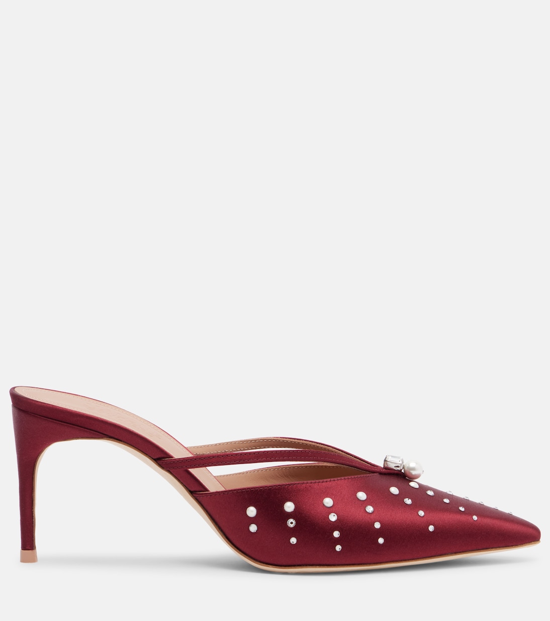 Marisa 70 embellished satin mules | Malone Souliers