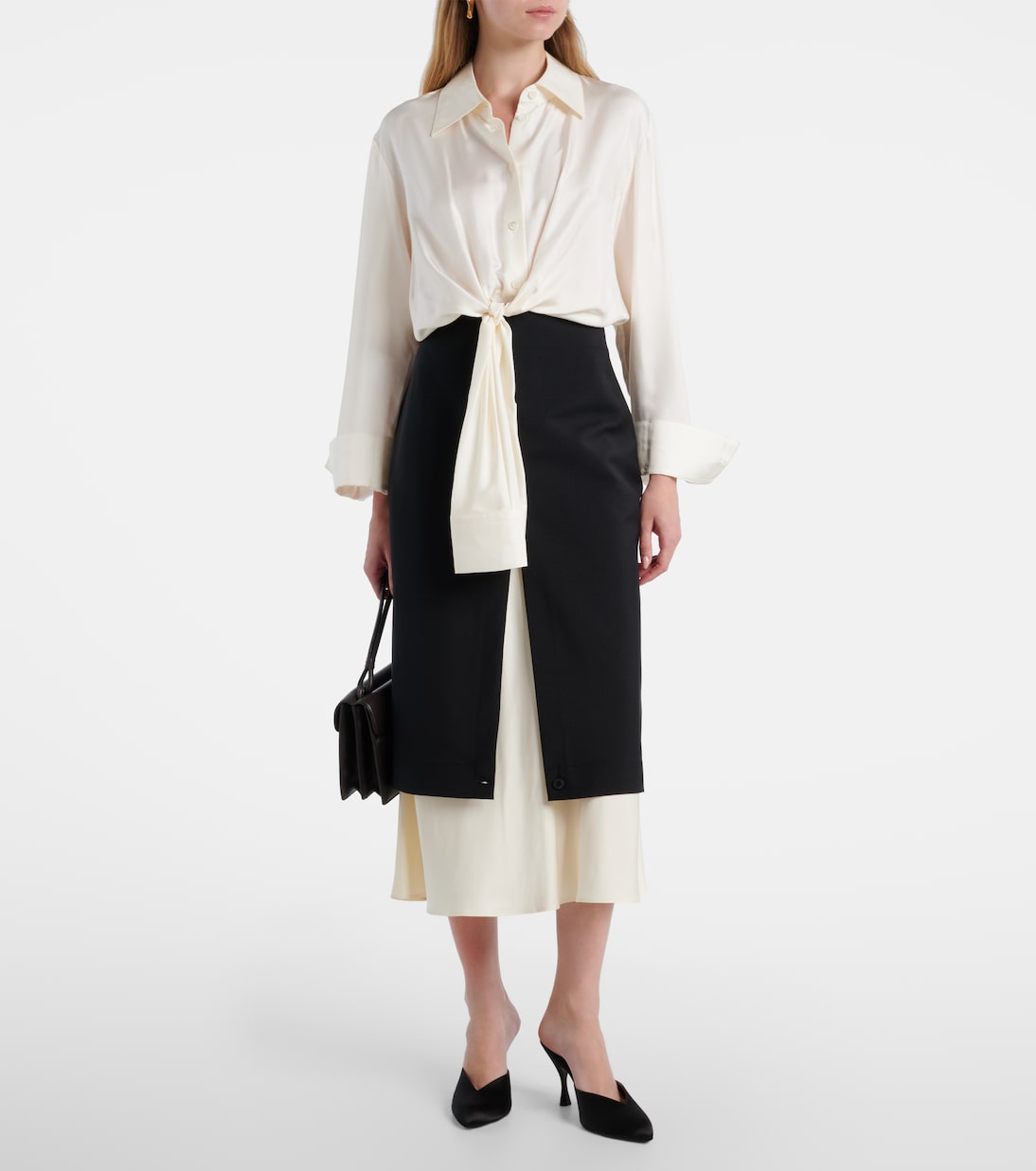 Sitting Pretty satin mules | Herbert Levine