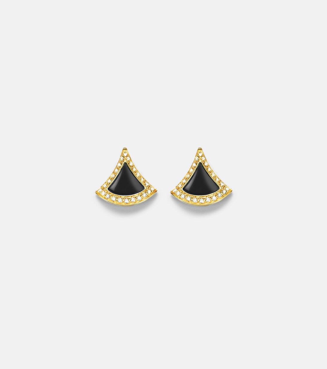 Orecchini Divas' Dream in oro 18kt con onice e diamanti | Bvlgari