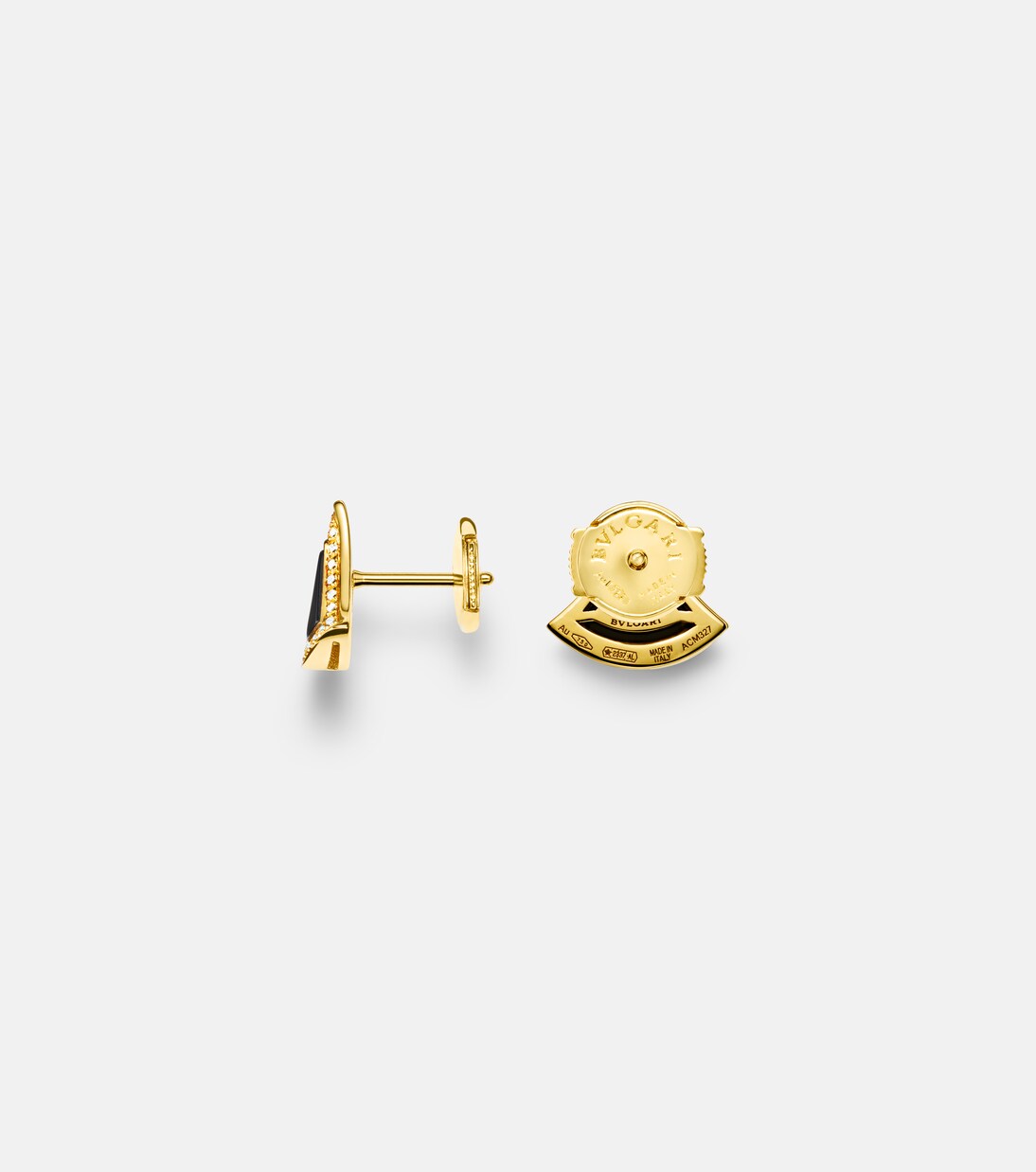 Orecchini Divas' Dream in oro 18kt con onice e diamanti | Bvlgari