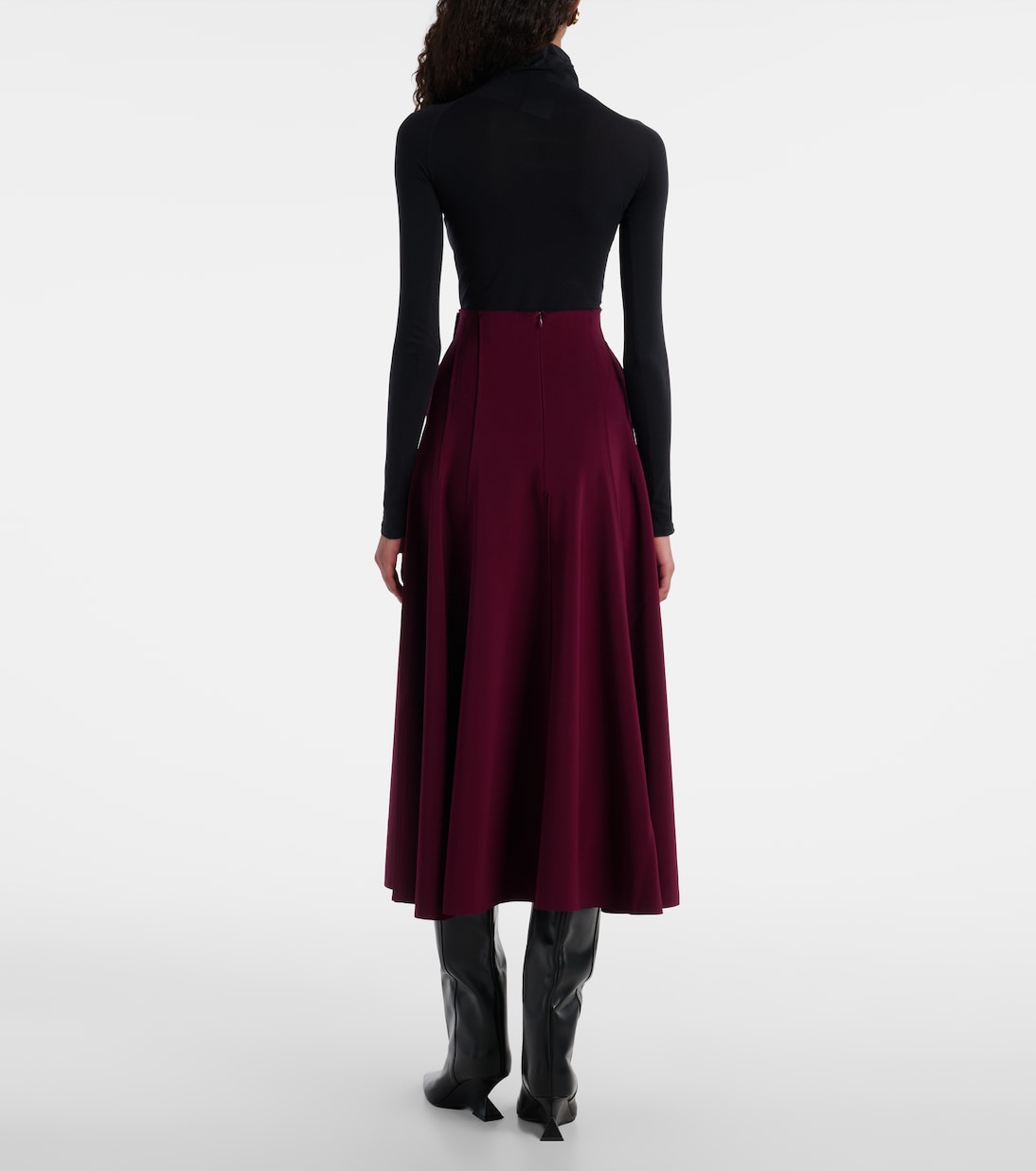 Flared maxi skirt | Norma Kamali