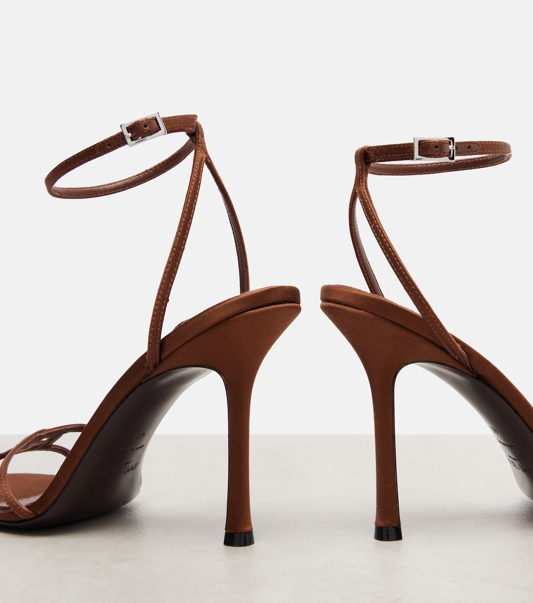 Leo 100 satin sandals  | Jimmy Choo