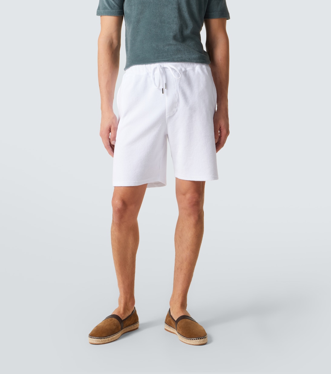 Cotton terry shorts | Fedeli