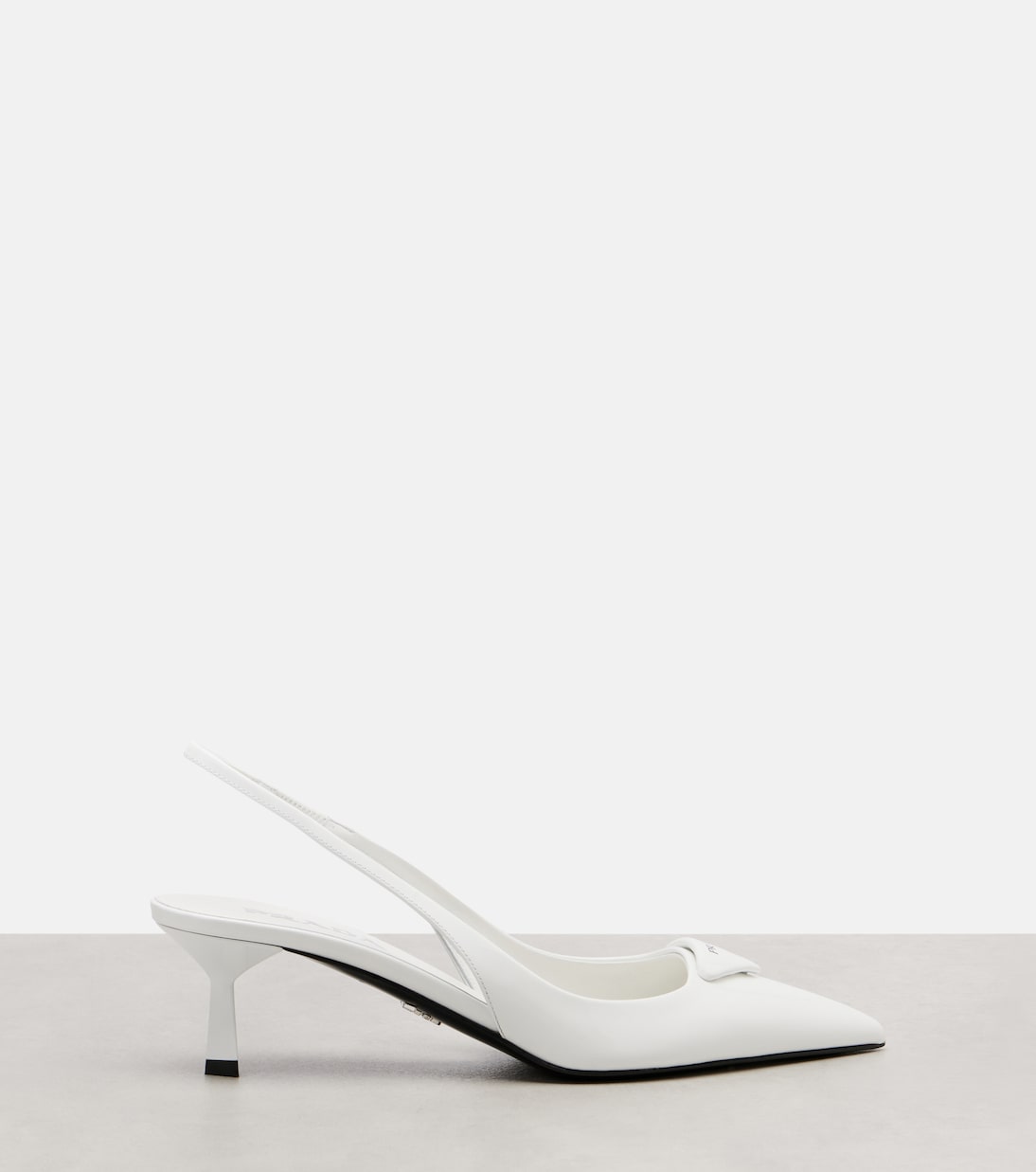 Leather slingback pumps | Prada