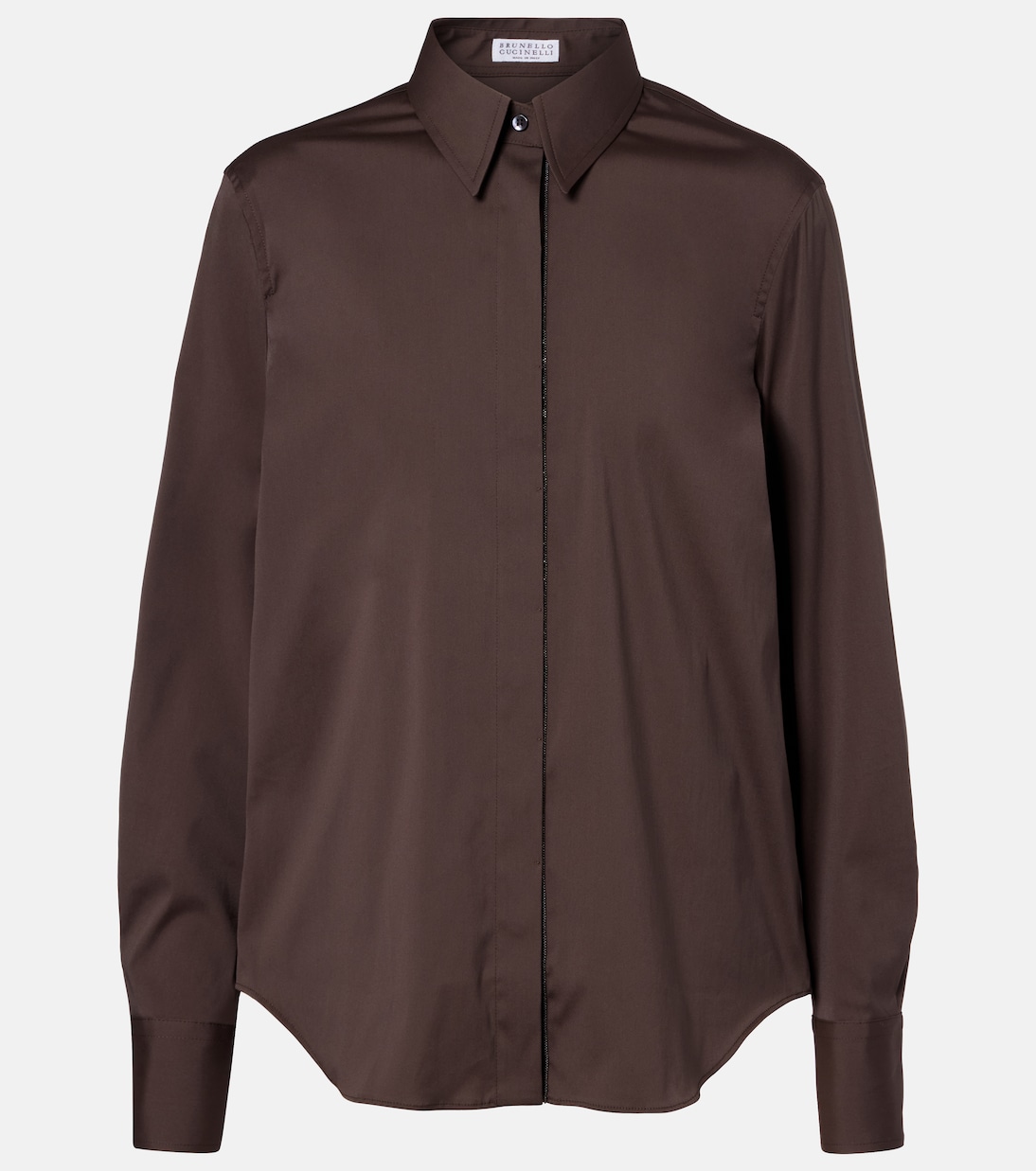 Monili珠饰棉质混纺上衣 | Brunello Cucinelli