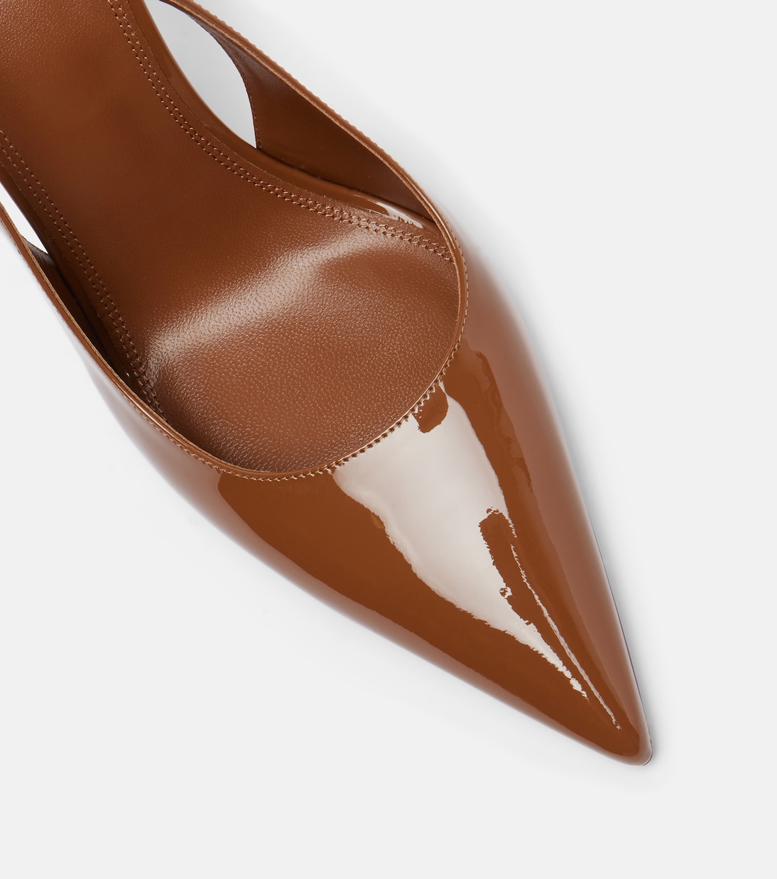 Lidia 105 patent leather slingback pumps | Paris Texas