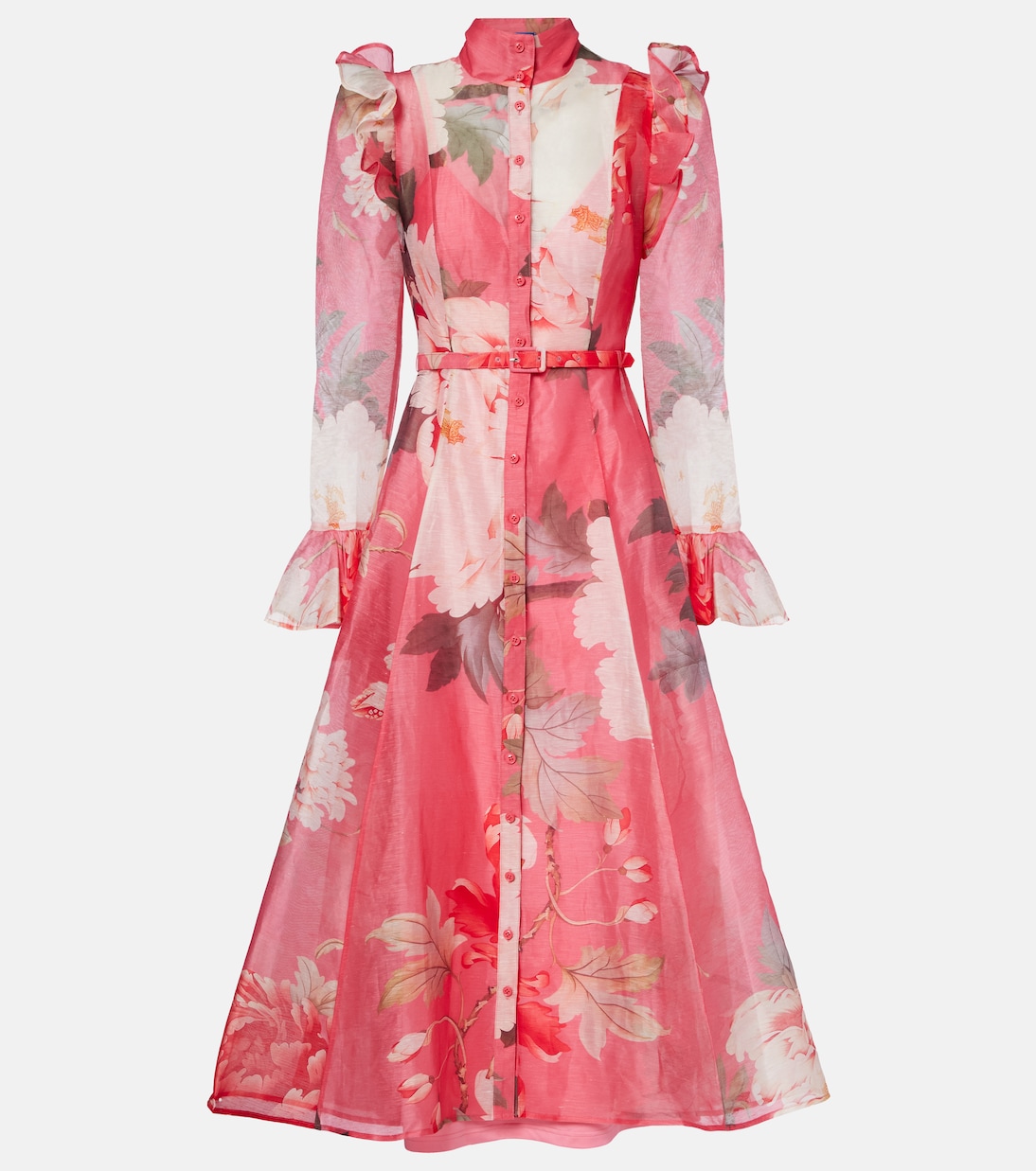 Katrina floral midi dress | Leo Lin