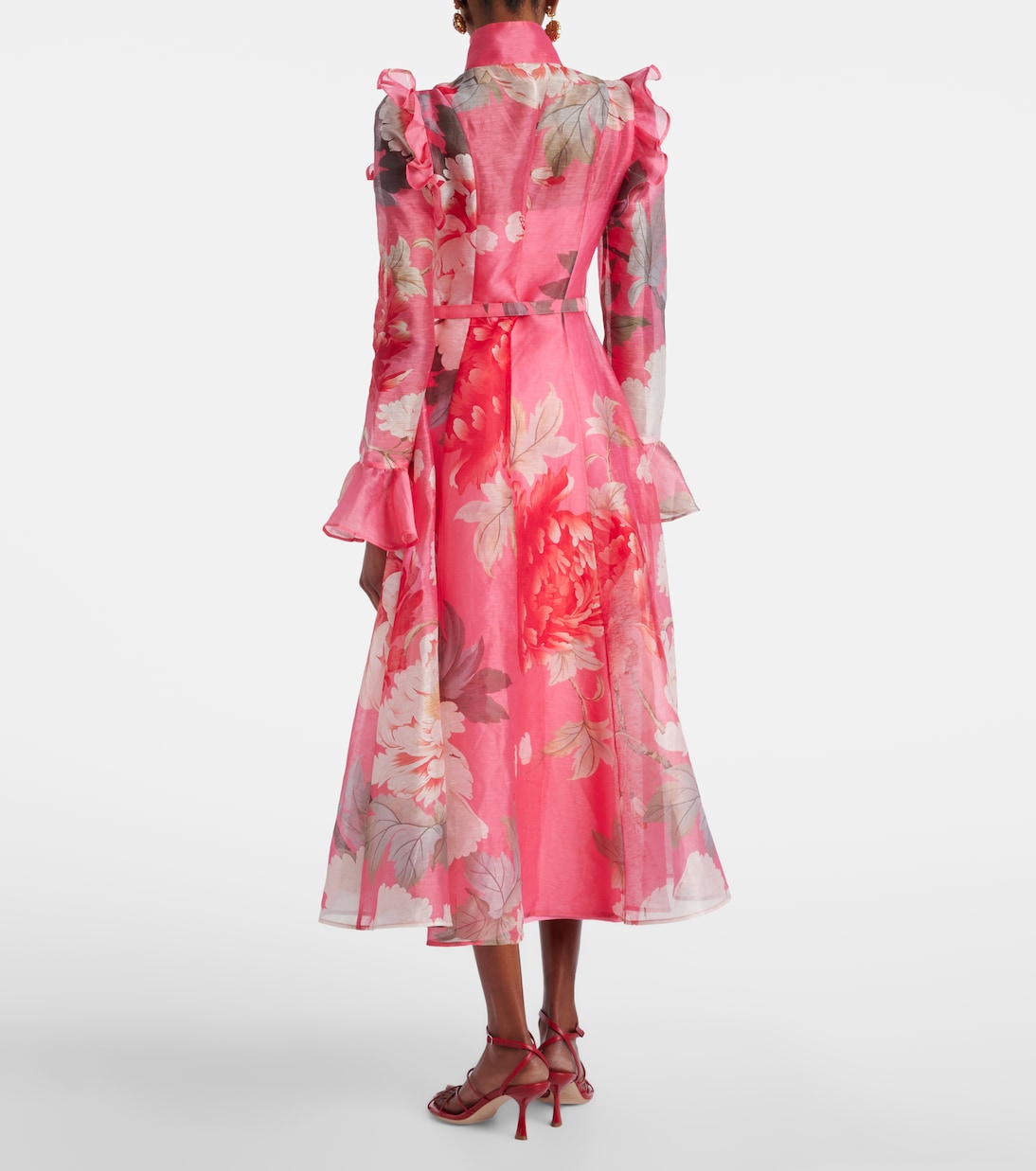Katrina floral midi dress | Leo Lin