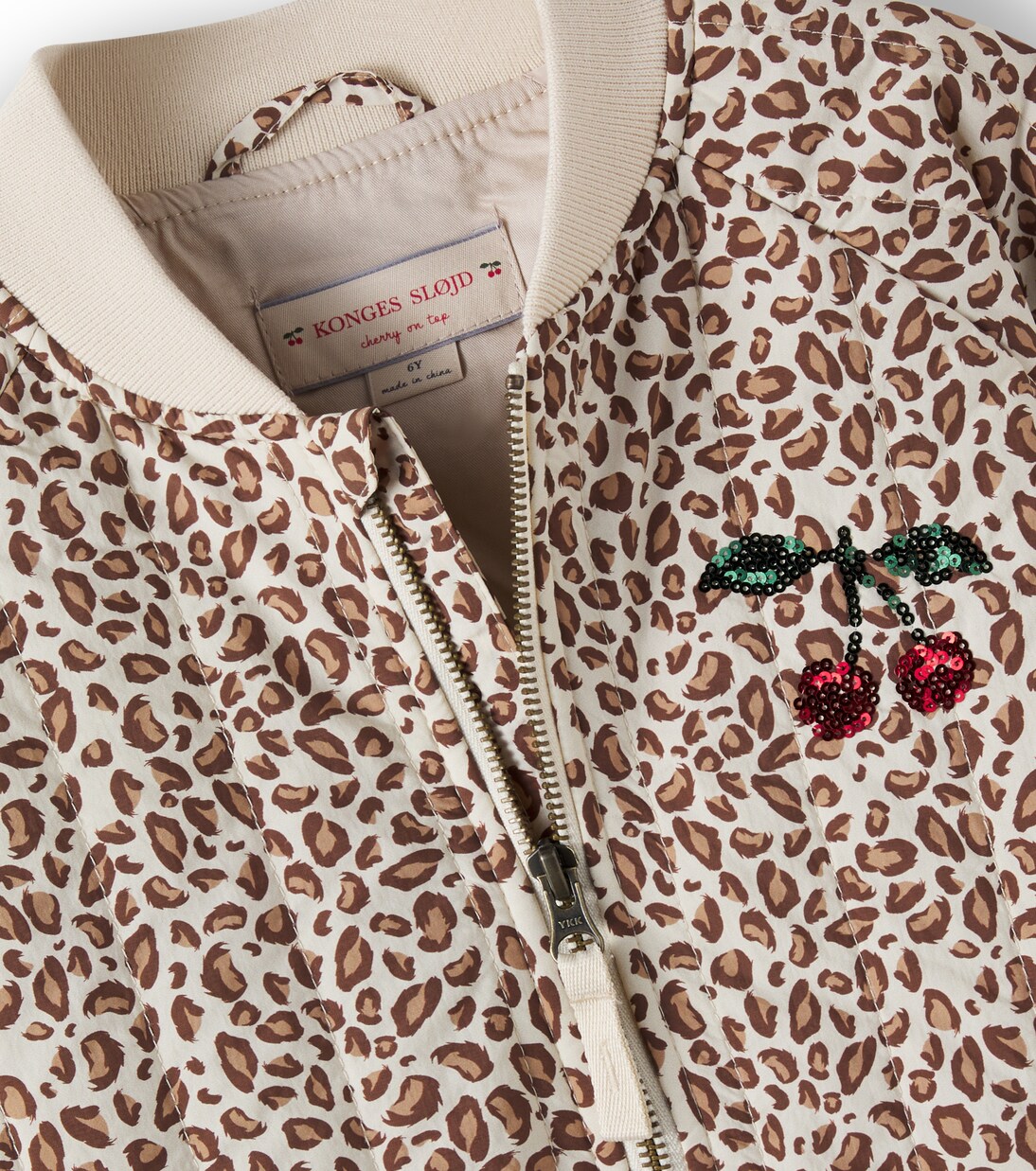 Juno leopard-print sequined bomber jacket | Konges Sløjd