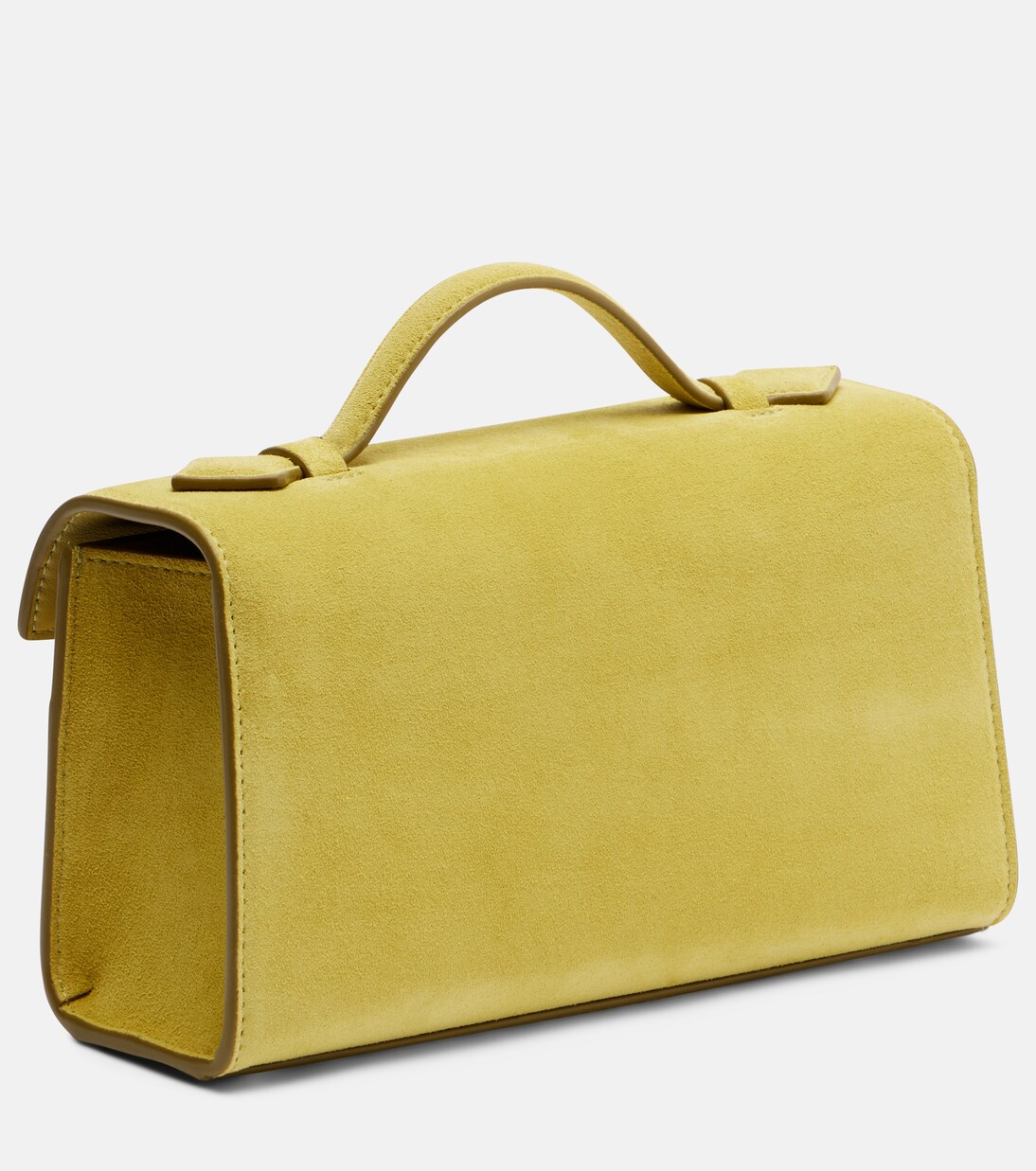 Symmetry Pochette Mini suede top-handle bag | Savette