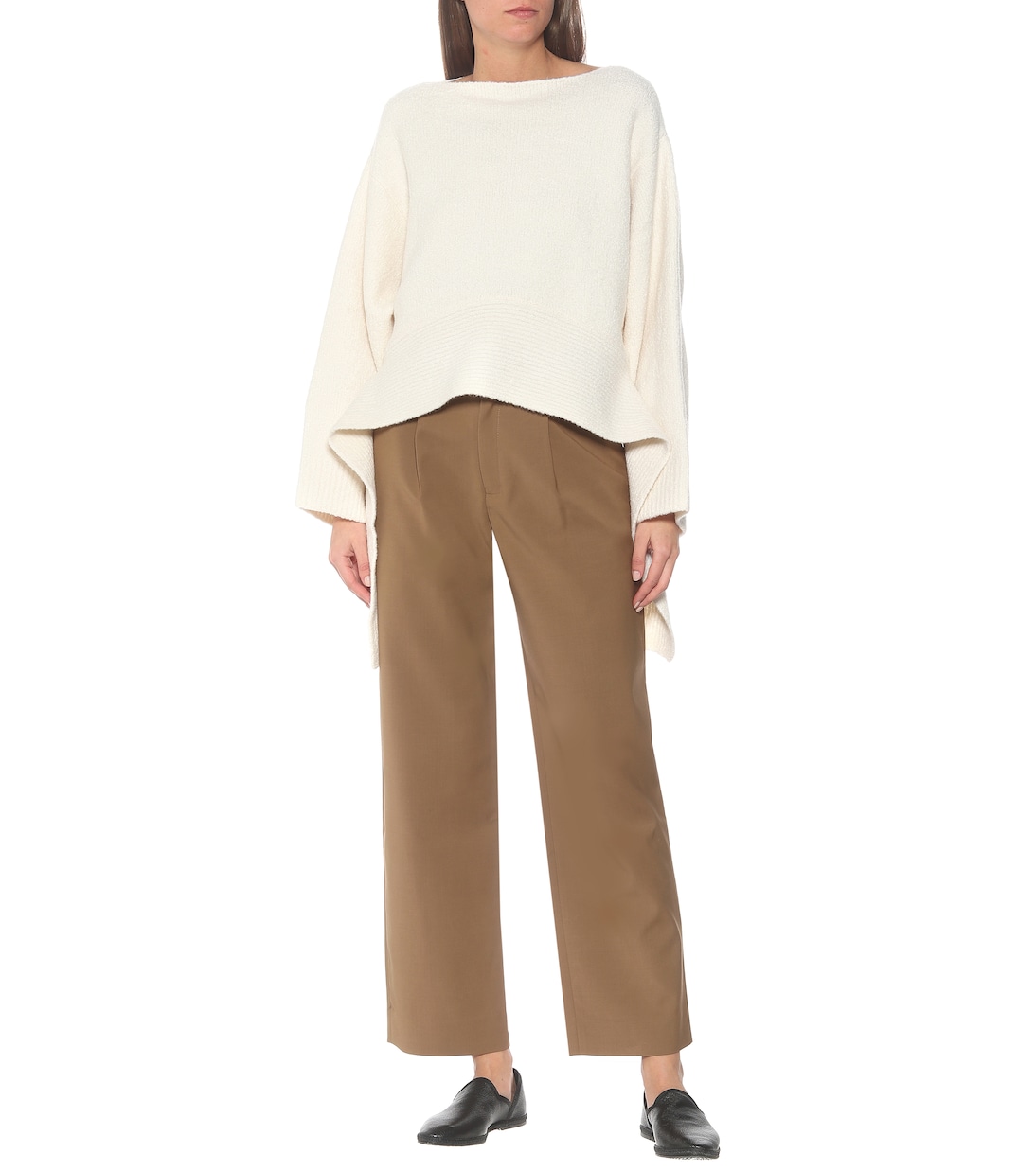Nicola high-rise straight pants | Deveaux New York