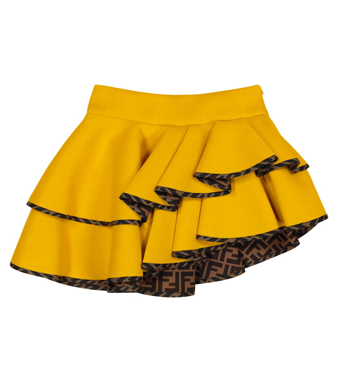 Asymmetrischer Rock aus Neopren | Fendi Kids
