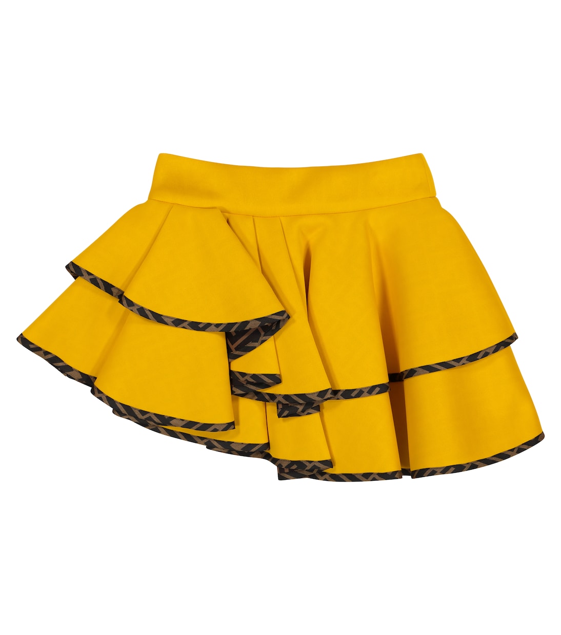 Asymmetrischer Rock aus Neopren | Fendi Kids