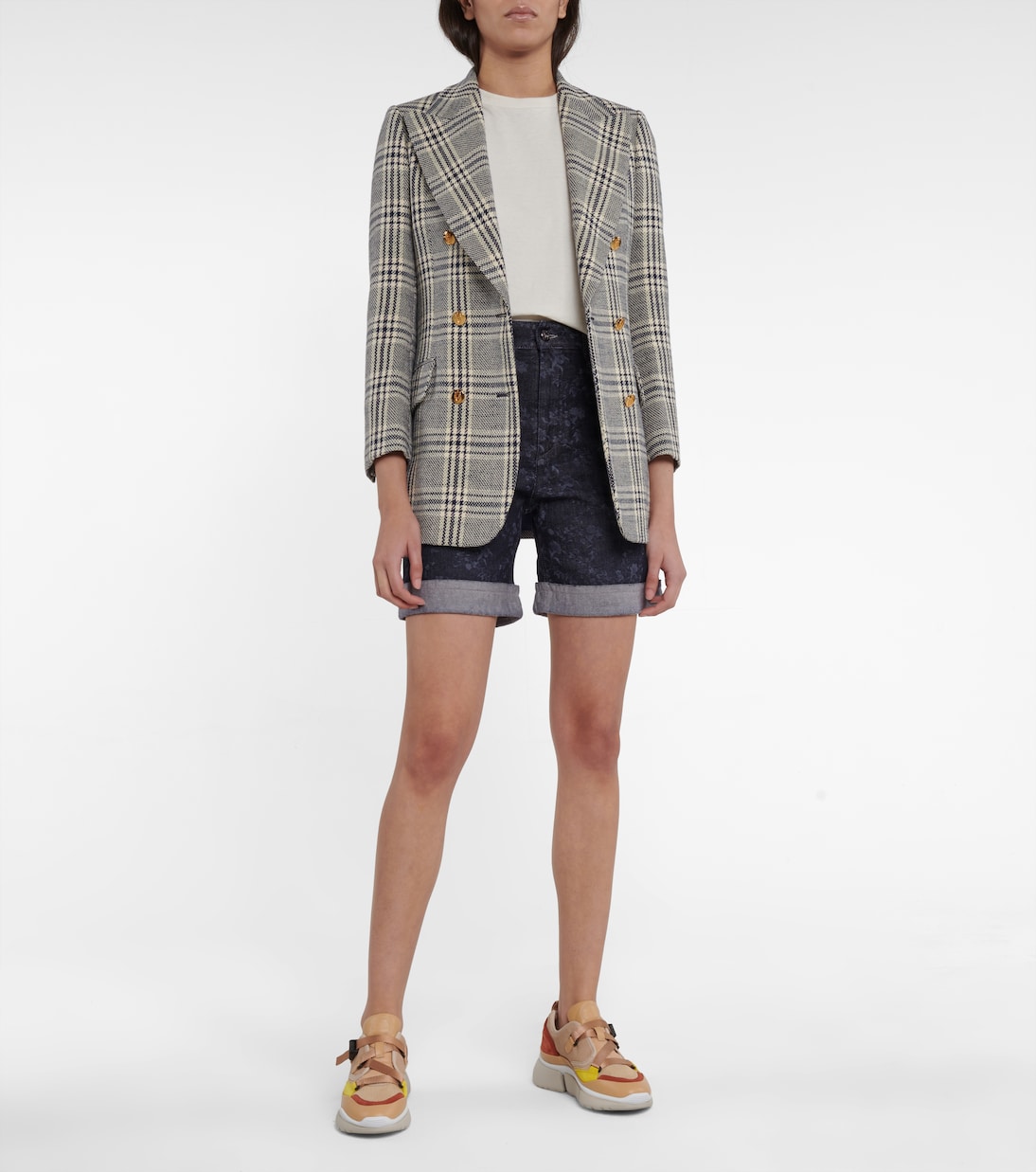 Bermudas de denim de tiro alto | Chloé
