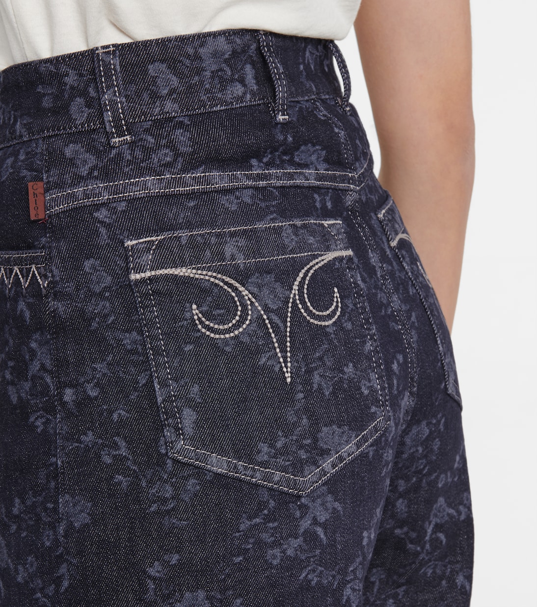 Bermudas de denim de tiro alto | Chloé