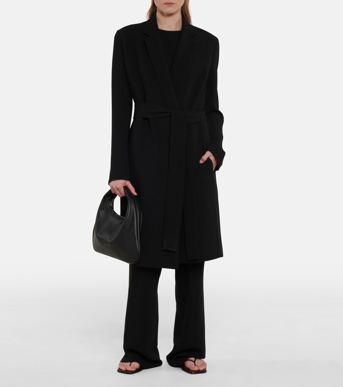 Harri cady coat in black - The Row | Mytheresa