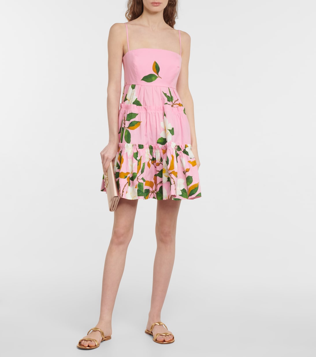 Cotton poplin minidress | Oscar de la Renta