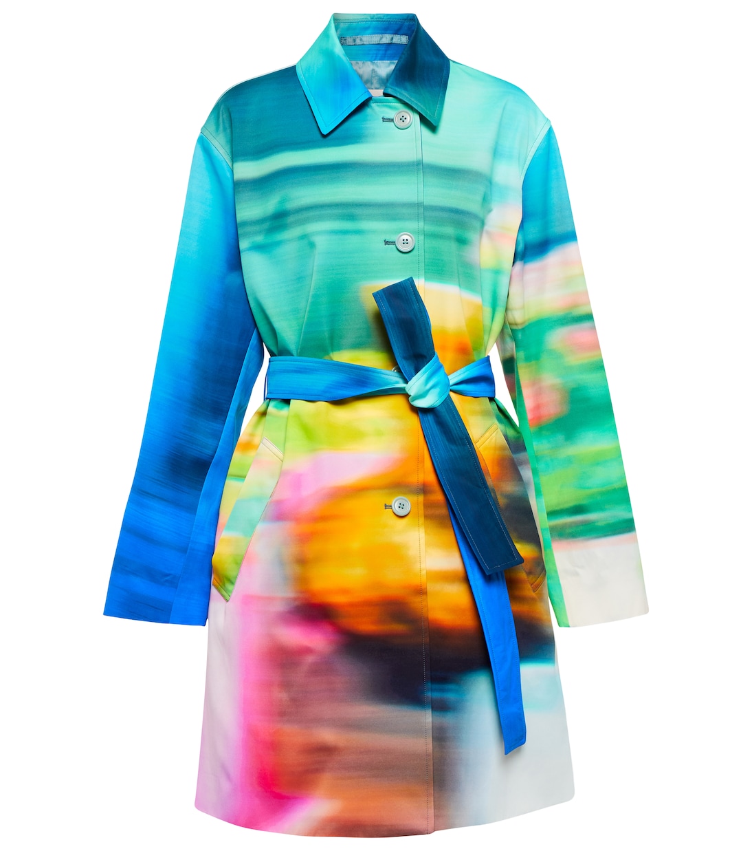 Soprabito in misto cotone con stampa | Dries Van Noten