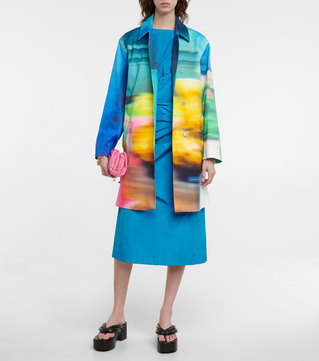 Soprabito in misto cotone con stampa | Dries Van Noten