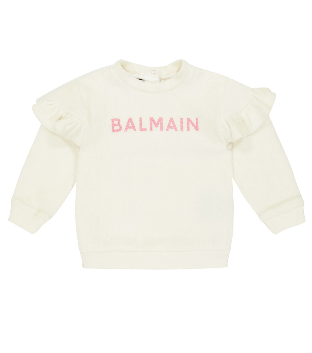 Baby - Felpa in cotone con stampa | Balmain Kids