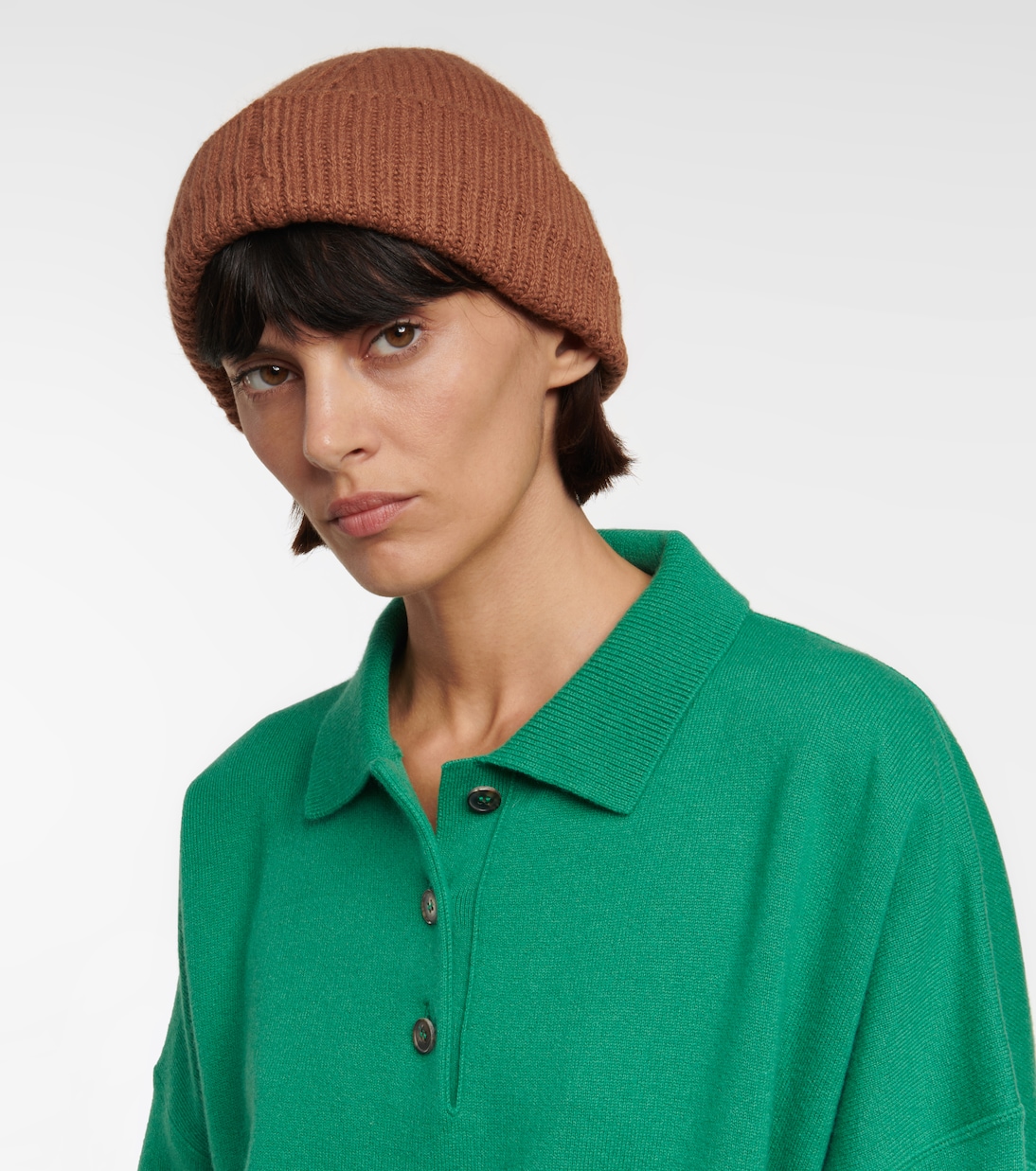 Berretto in cashmere a coste | The Row