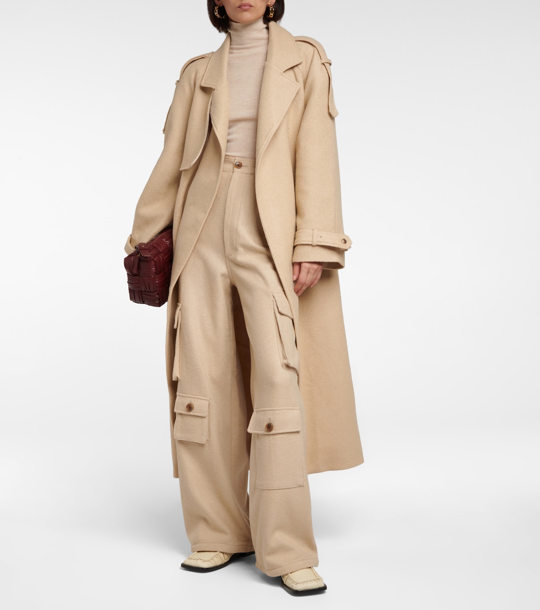 Hailey wool-blend cargo pants | The Frankie Shop