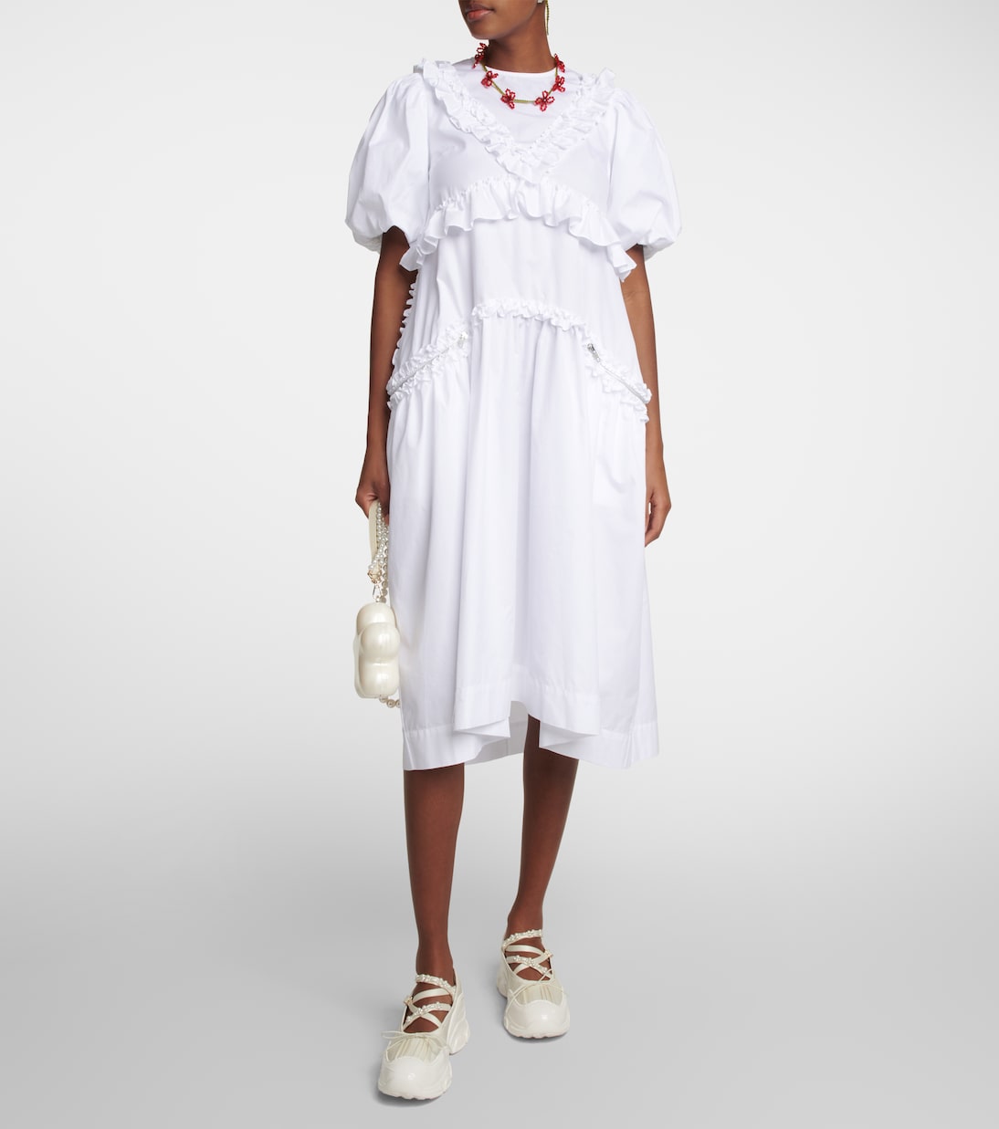 Cotton midi dress | Simone Rocha