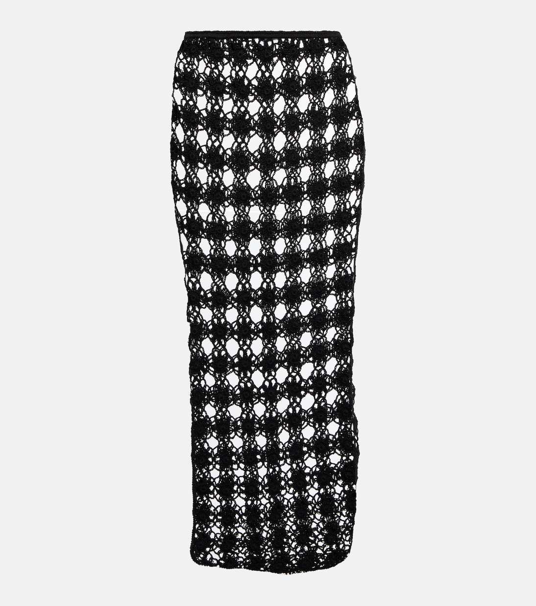 Open-knit cotton midi skirt | Anna Kosturova