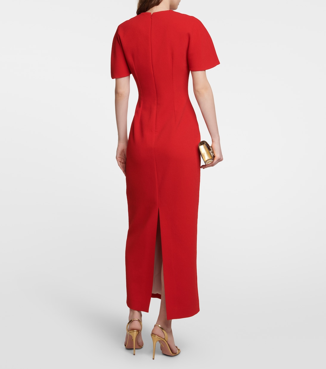 Elham cape crêpe midi dress | Emilia Wickstead