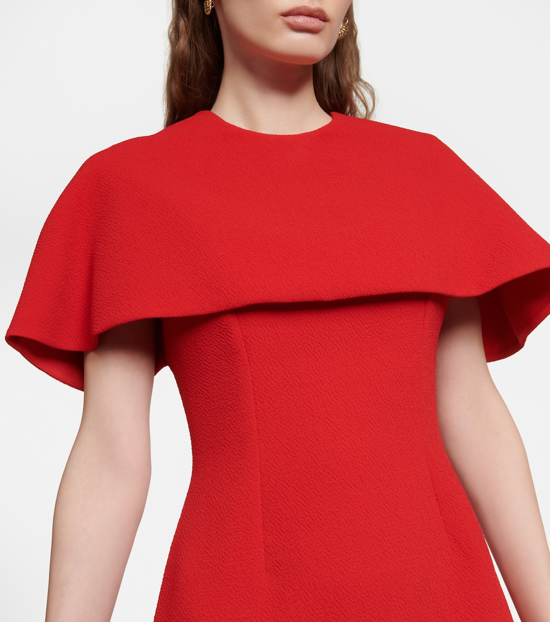 Elham cape crêpe midi dress | Emilia Wickstead
