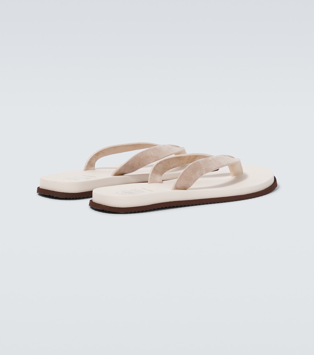 Suede thong sandals | Brunello Cucinelli