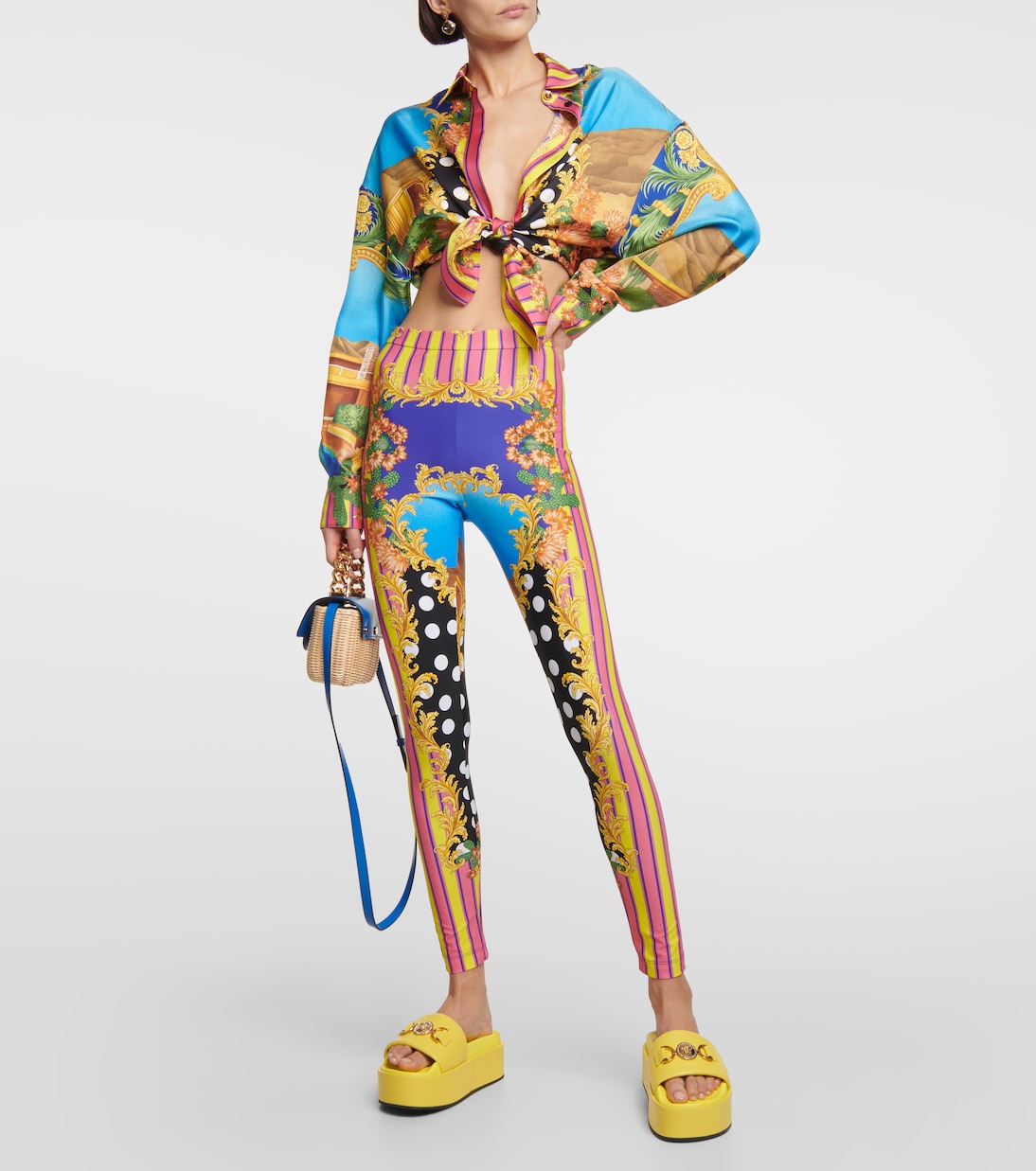 Medusa Palm Springs leggings | Versace