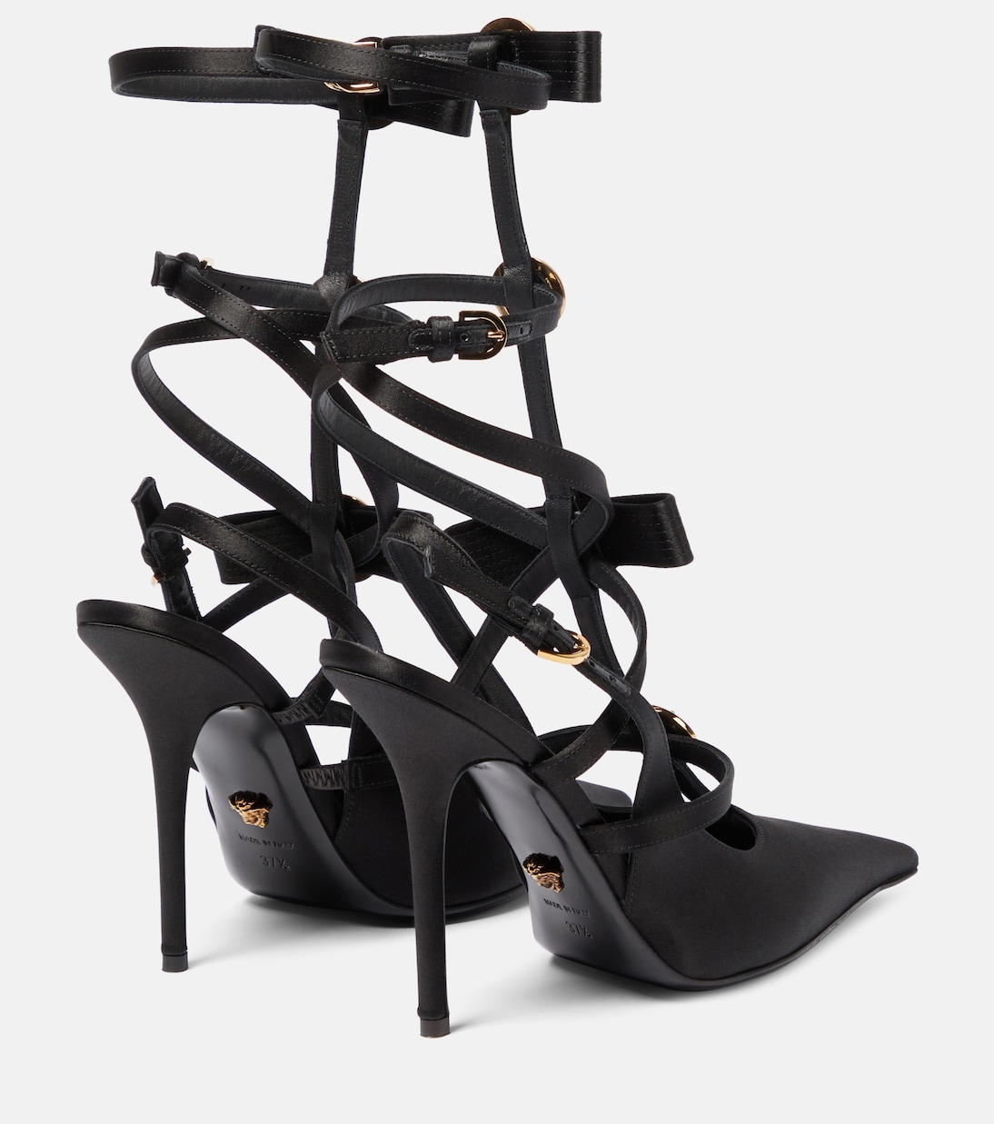 Verzierte Pumps Medusa aus Satin | Versace
