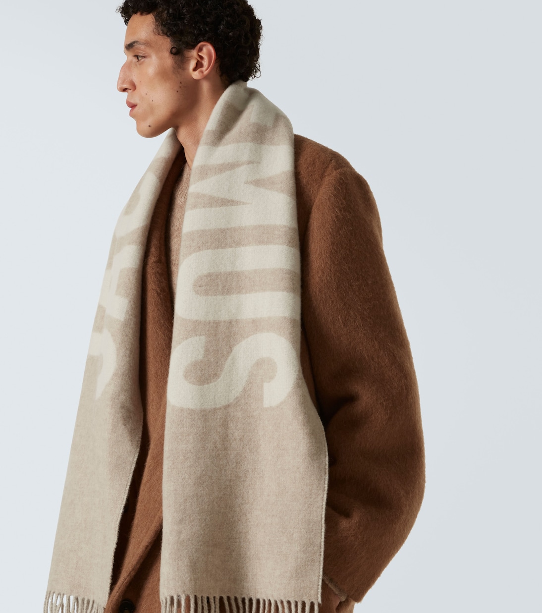 L'Écharpe  fringed virgin wool scarf | Jacquemus