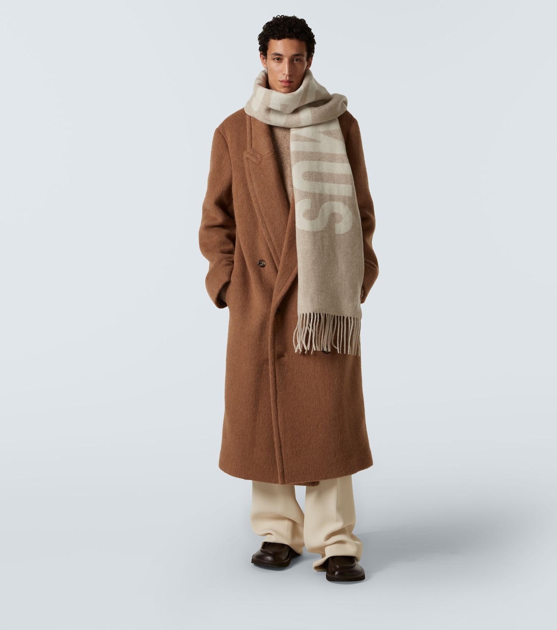 L'Écharpe  fringed virgin wool scarf | Jacquemus