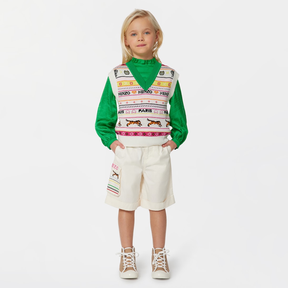 Chaleco en mezcla de algodón | Kenzo Kids