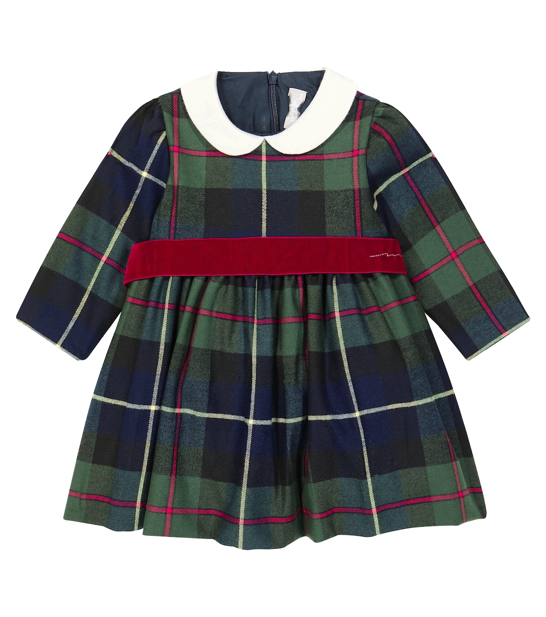 Baby Kleid mit Samt | Il Gufo