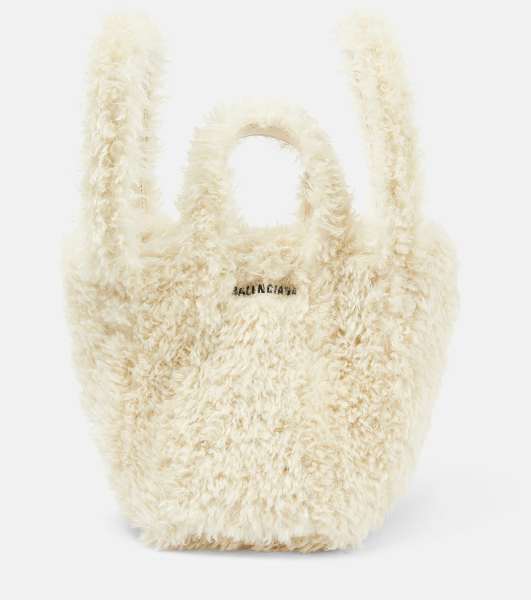 White fur handbag hotsell