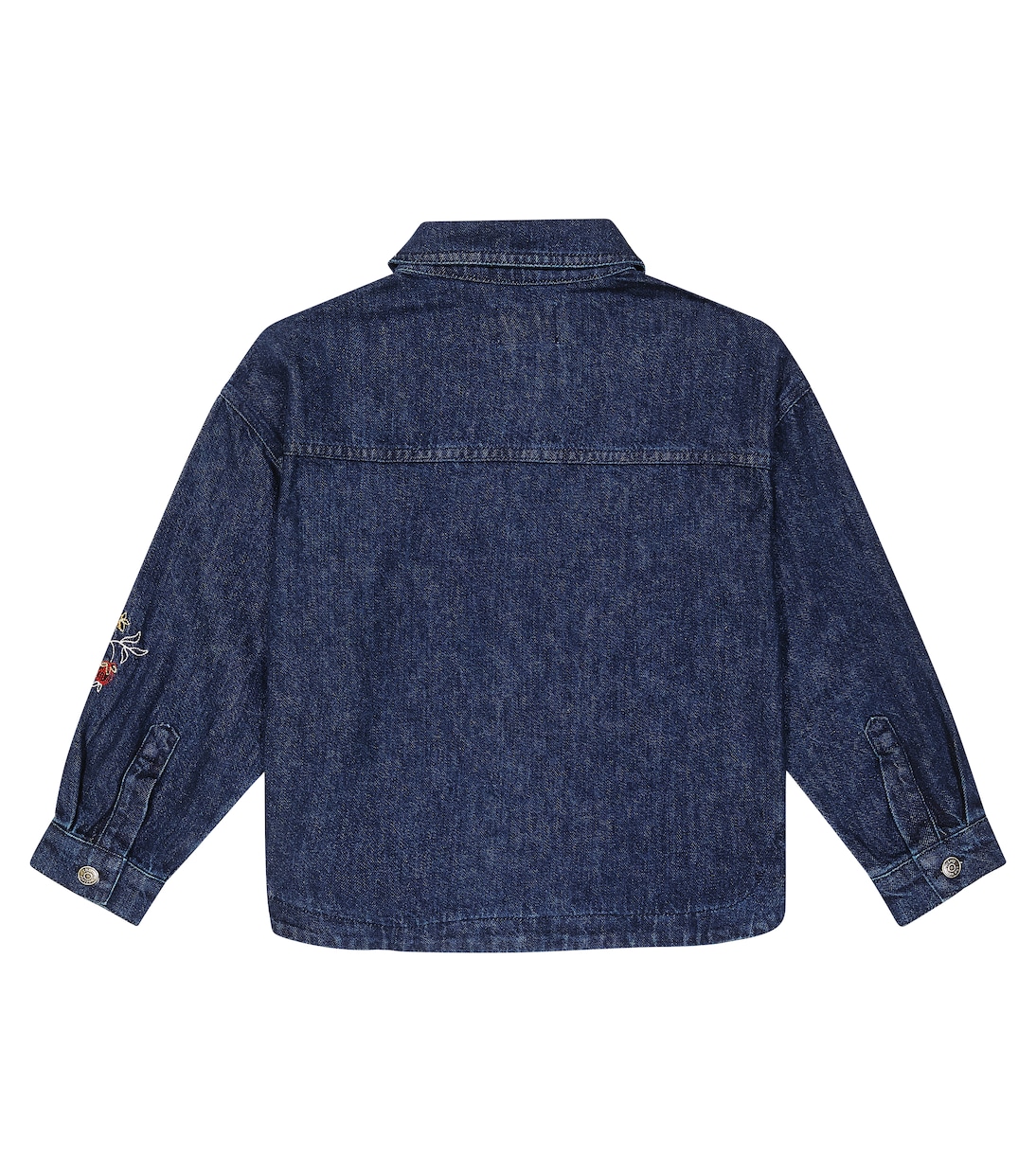 Bestickte Hemdjacke Florencia aus Denim | The New Society