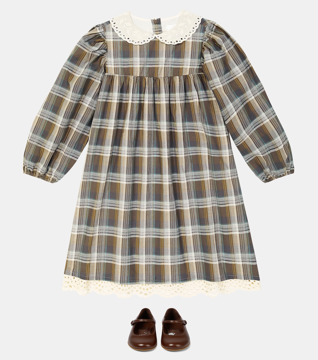Frankie checked cotton dress | C'era Una Volta
