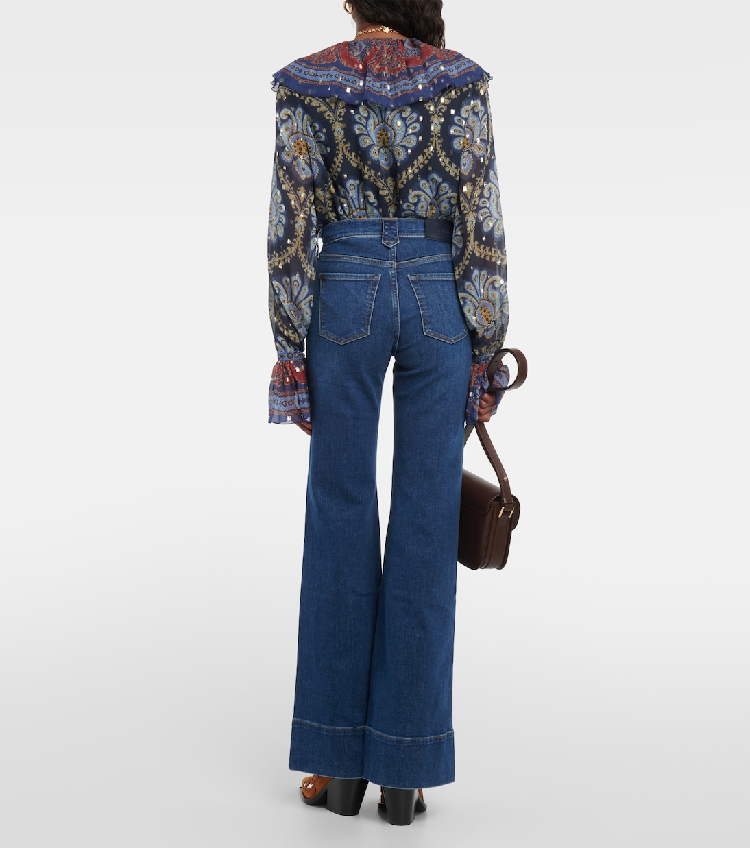 Western Modern Dojo high-rise flared jeans  | 7 For All Mankind