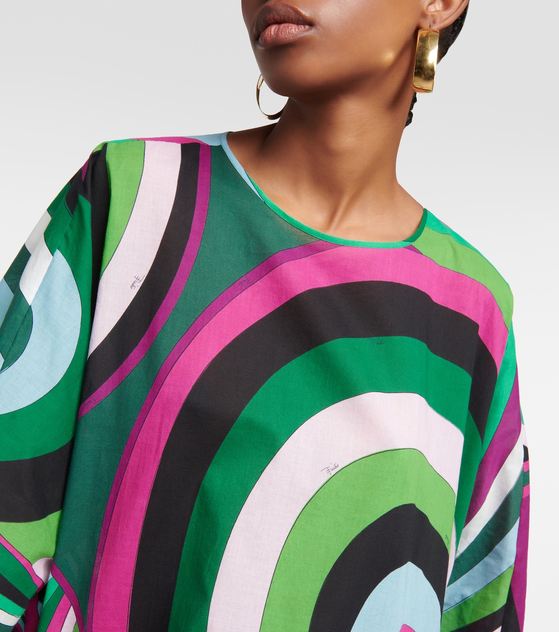 Robe longue Iride en coton | Pucci