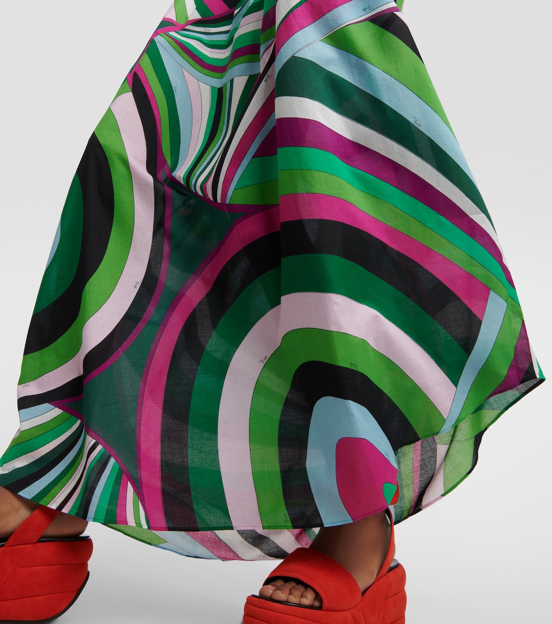 Robe longue Iride en coton | Pucci