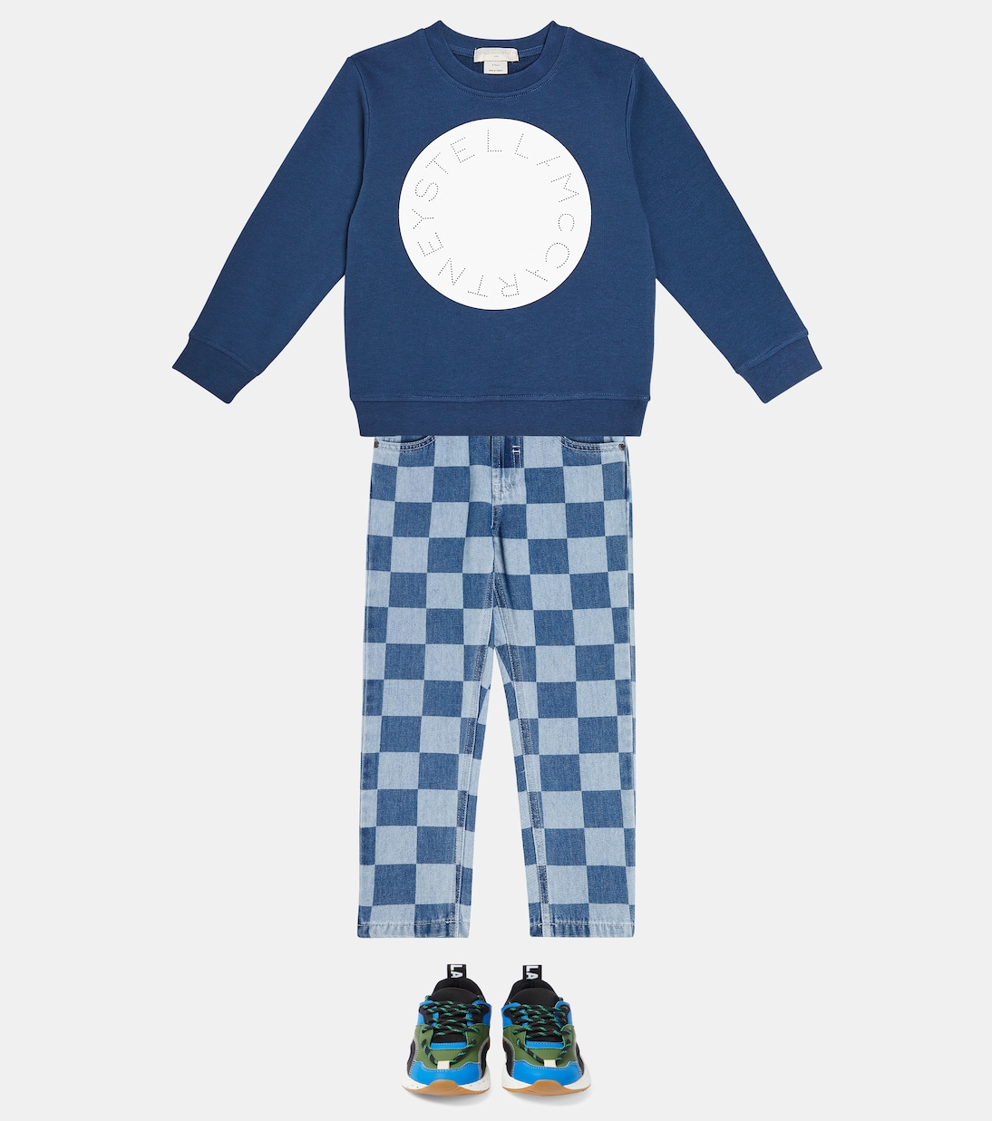 Felpa in pile di cotone con logo | Stella McCartney Kids