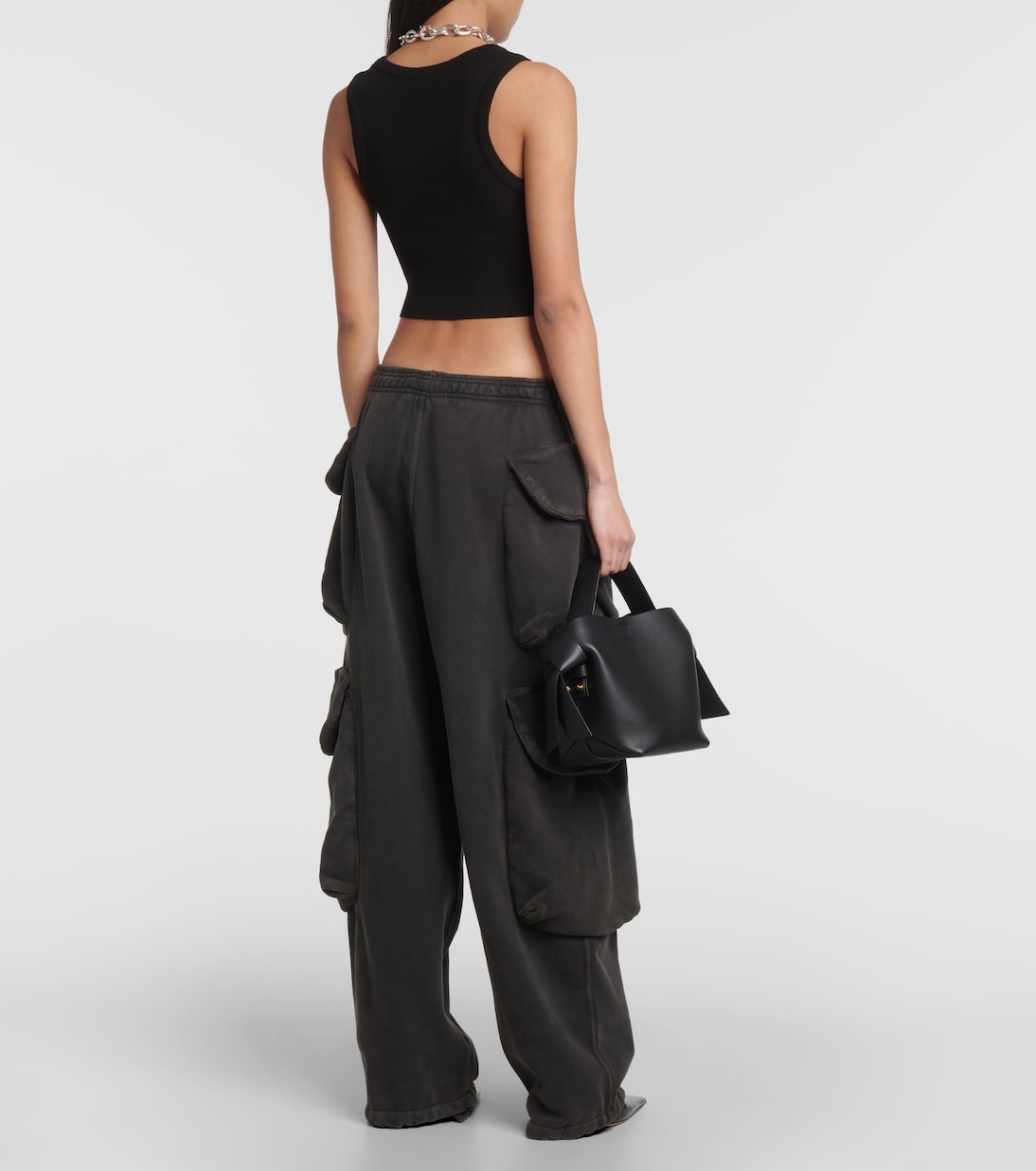 Ribbed-knit crop top  | Agolde