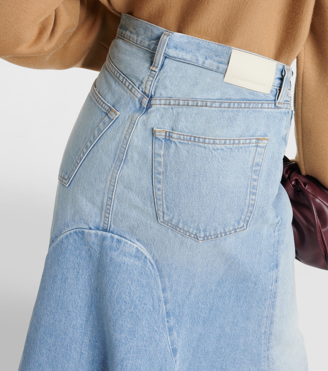 Falda midi Mina Reworked de denim | Citizens of Humanity