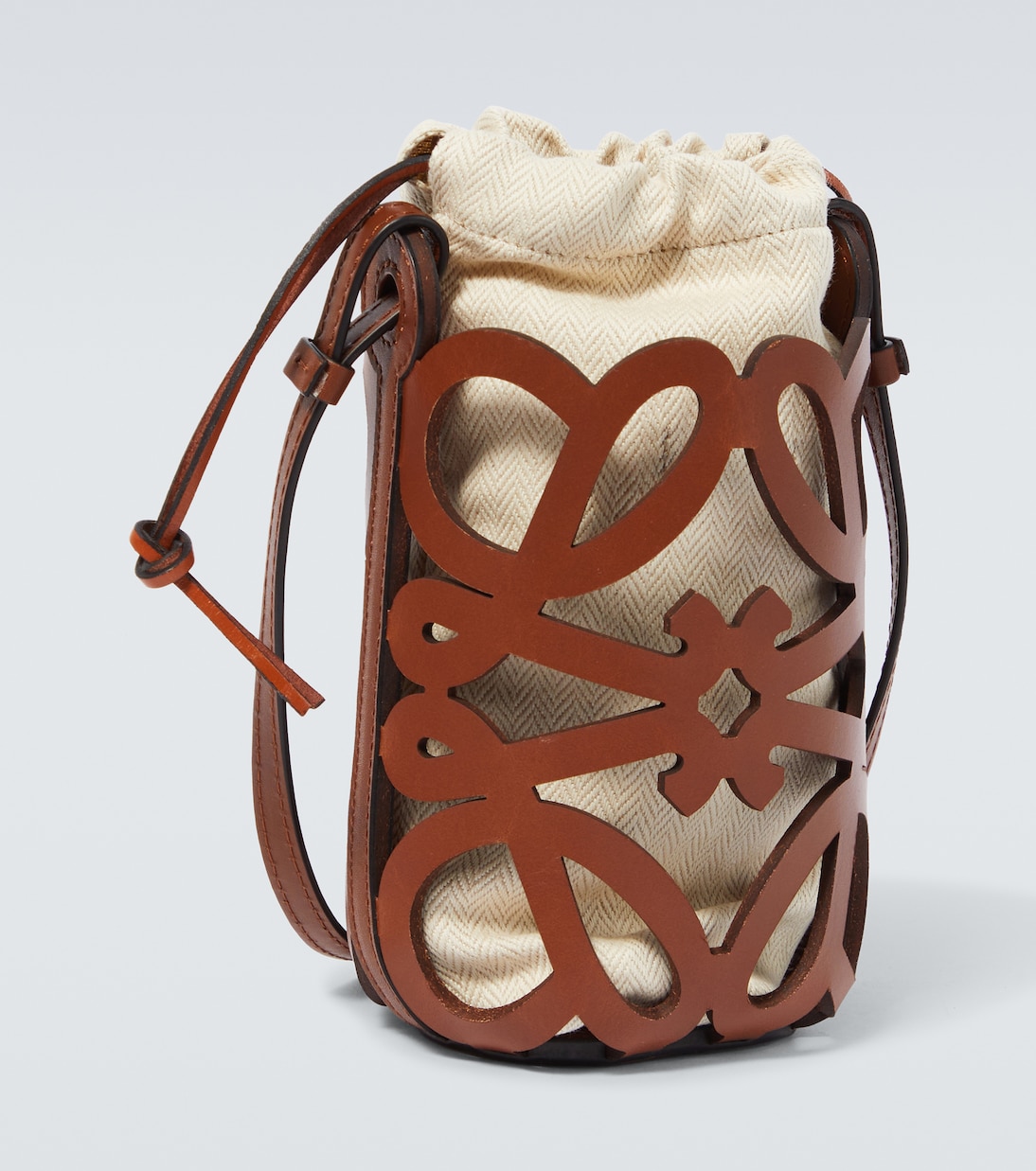 Secchiello Anagram in canvas con pelle | Loewe