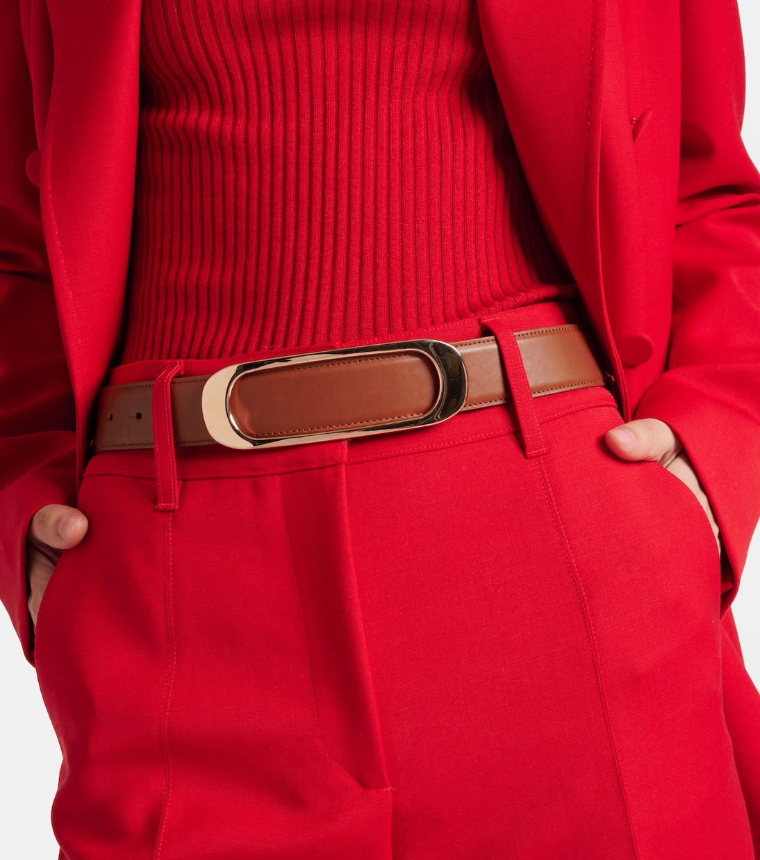 Cintura reversibile Timon Medium in pelle | Gabriela Hearst