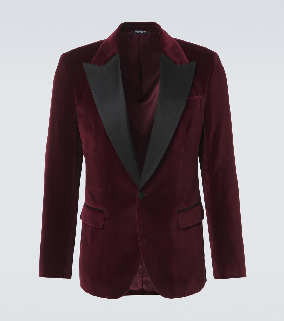 Veste de smoking en velours de coton mélangé | Dolce&Gabbana