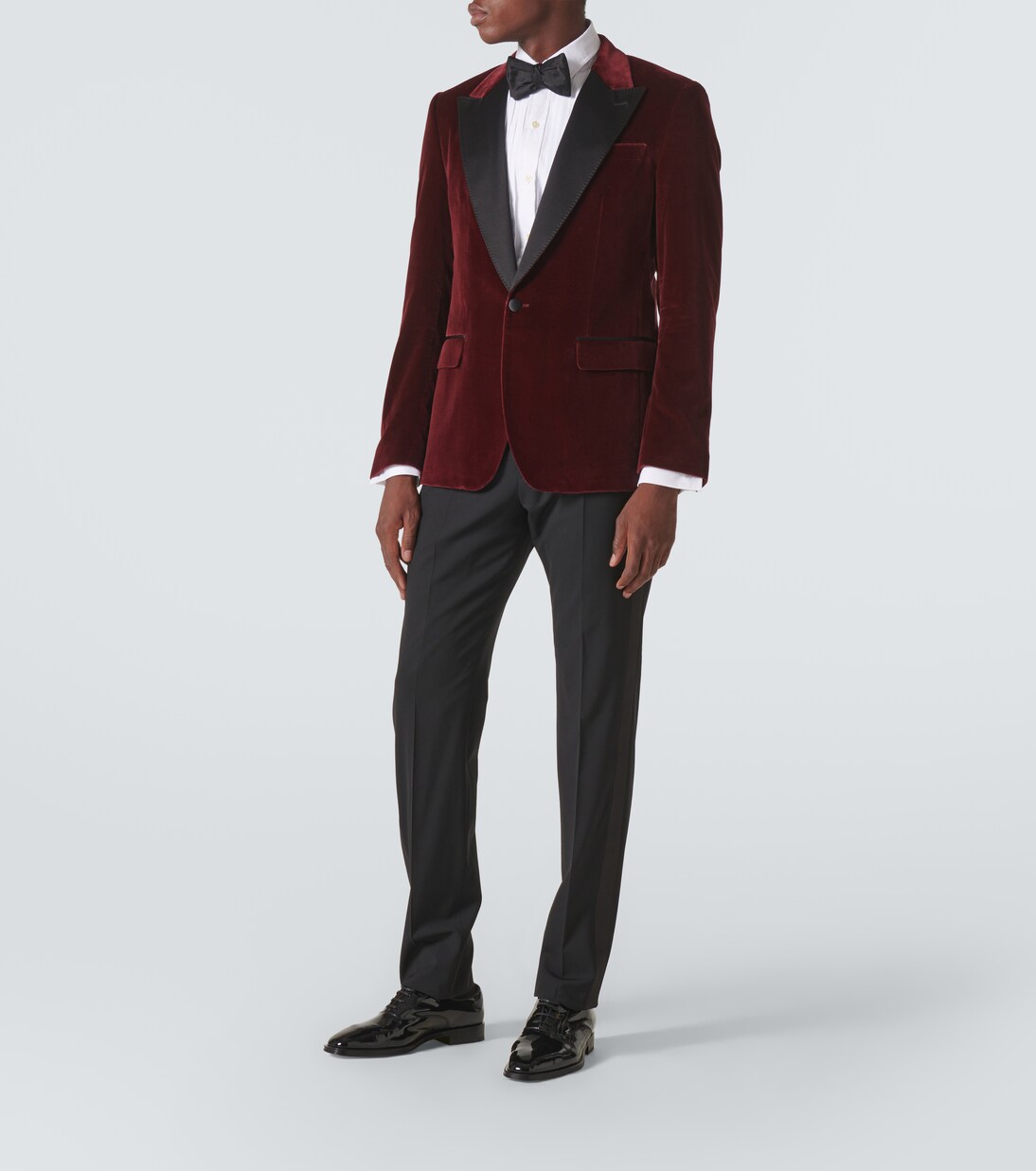 Veste de smoking en velours de coton mélangé | Dolce&Gabbana